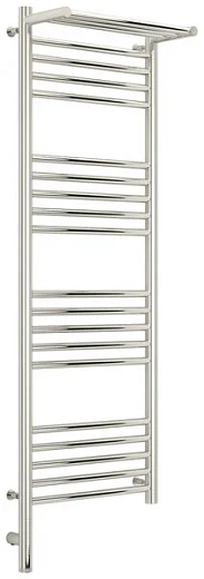 Полотенцесушитель электрический Сунержа Богема 3.0 1200 x 400 с полкой, ширина 43.2 см, высота 132.4 см, хром, L/R