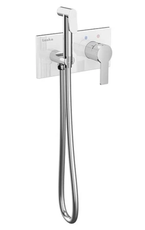 Встраиваемый смеситель Teska Elsa BTK6410W с гигиеническим душем