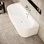Ванна акриловая VitrA Geo 180 x 80.5 см приставная+ножки+скрытый сифон сифон, прямоугольная, белая, 65420006000