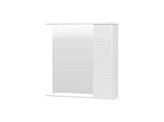 Шкаф с зеркалом Volna Joli 70 белый правый