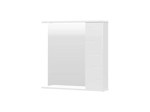 Шкаф с зеркалом Volna Joli 70 белый правый