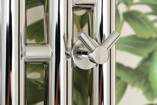 Полотенцесушитель электрический Сунержа Кантата 3.0 03-5846-1516/03-5847-1516, ширина 15.9 см, высота 150 см, диммер слева/справа, цвет золото