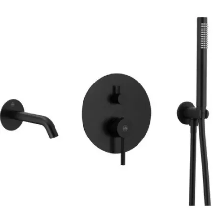 Душевая система скрытого монтажа Armatura Moza Black 5039-401-81 черный