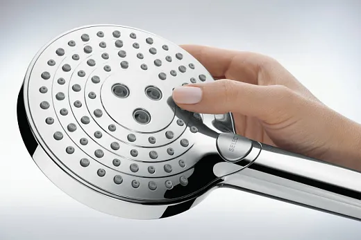 Душевая система Hansgrohe Raindance S 240 PowderRain 1jet Showerpipe 27633340, черный хром