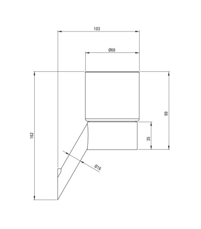 Стакан для щеток Deante Silia Gold Br ADI_R911