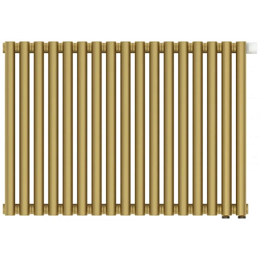 Радиатор отопления Сунержа Эстет-00 EU50, 17 секций, нижнее подключение, цвет матовое золото, 032-0322-5017