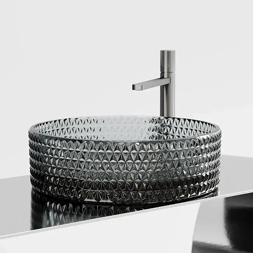 Раковина Ceramicanova Cristal CN6060, 36 см, стекло, цвет черный