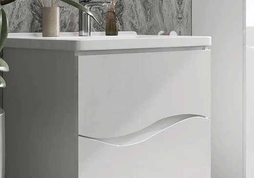 Тумба подвесная Volna 70.2Y под умывальник Миранда белая