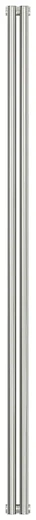 Радиатор стальной трубчатый Сунержа Эстет-00, ширина 10 см, высота 180 см, 2 секции, боковое подключение, хром, 00-0332-1802 Радиатор стальной трубчатый Сунержа Эстет-00, ширина 10 см, высота 180 см, 2 секции, боковое подключение, хром, 00-0332-1802