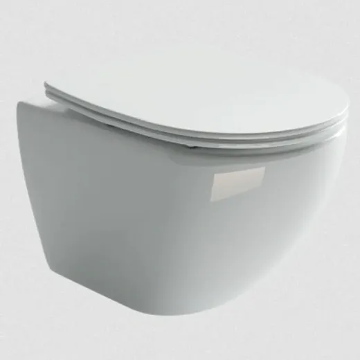 Подвесной безободковый унитаз Ceramicanova Metropol CN4002 Rimless, крышка микролифт, сантехфарфор (выставочный образец, отсутствует упаковка)