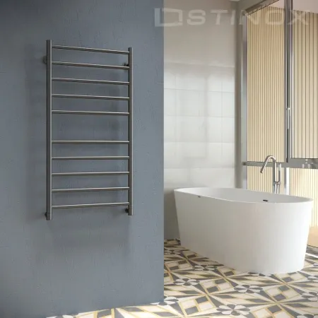 Полотенцесушитель водяной Stinox Toscana 500x1000 1 дюйм чёрный матовый