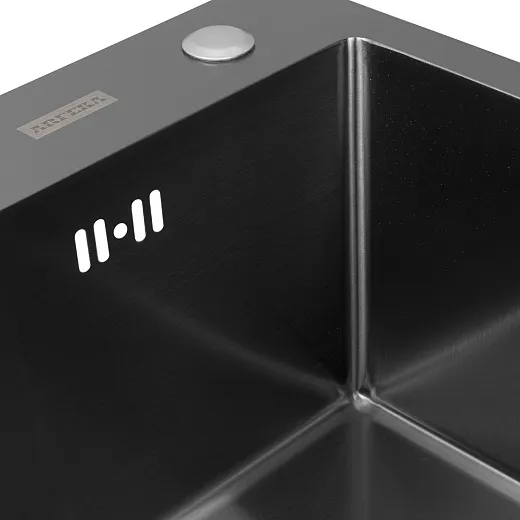 Мойка кухонная из нержавеющей стали ARFEKA ECO AR 500*500 BLACK PVD NANO