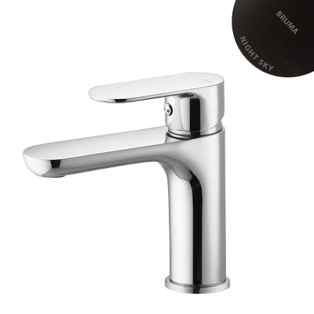 Смеситель для умывальника Bruma Coral 1940100NS Night Sky черный матовый