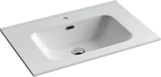 Умывальник Ceramicanova Element CN7007 71х46.5х18см накладной прямоугольный с переливом, CN7007