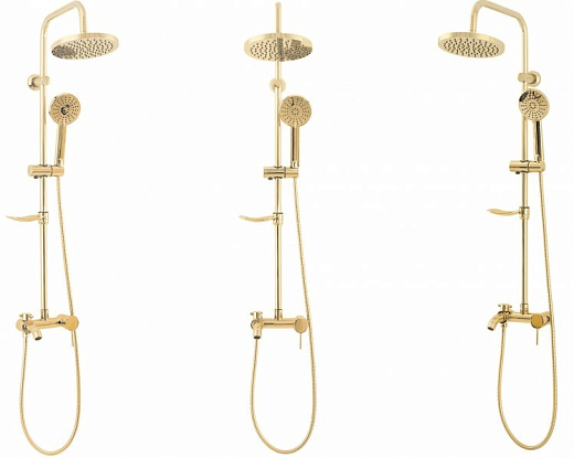Душевая стойка Rea Luis Gold REA-P7006 золото
