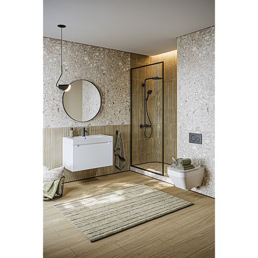 AQWELLA Vancouver подвесная тумба с умывальником в комплекте 81 см, цвет белый матовый