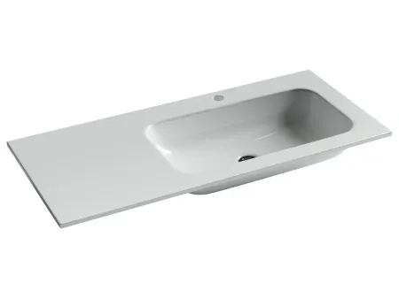 Умывальник Ceramicanova Grace CN7015 встраиваемый 101х45.7см правый белый, CN7015