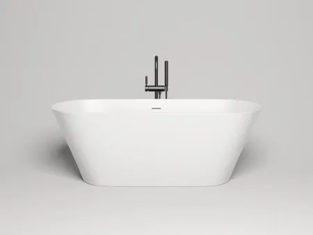 Ванна Salini Mona 102922MF, 169 х 72 см, из искусственного камня S-Stone, цвет белый матовый, покраска по RAL полностью