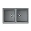 Кухонная мойка Omoikiri Tedori 86-2-GR Tetogranit/leningrad grey