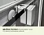 Душевой уголок Good Door Latte R -80-G-WE, 80 х 80 х 185 см, стекло матовое Грейп, белый, ЛА00015