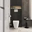 Инсталляция с унитазом VitrA Sanibelle 9878B003-7200 комплект 4 в 1 с сиденьем микролифт безободковый цвет клавиши глянцевый хром