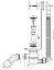Сифон для ванны McAlpine MRB11-SN, Click-Clack, прочистка снаружи, L-70 см, цвет никель