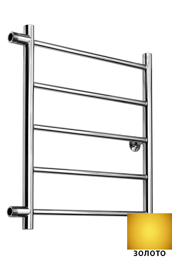 Полотенцесушитель Ростела Виктория боковое подключение 1" 50x60 5 перекладин золото