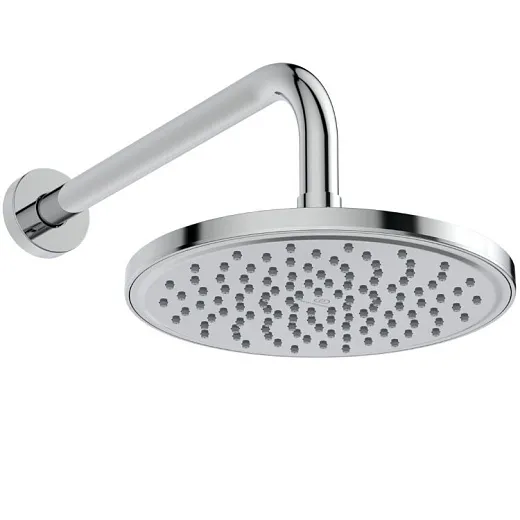 Верхний душ Ø200 мм Ideal Standard с держателем 300 мм (BD140AA+B9444AA)