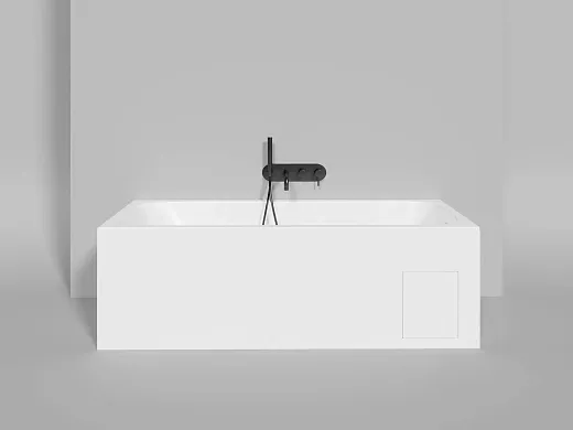Ванна Salini Orlanda 102021MF, 170 х 70 см, из искусственного камня S-Stone, цвет белый матовый, покраска по RAL полностью