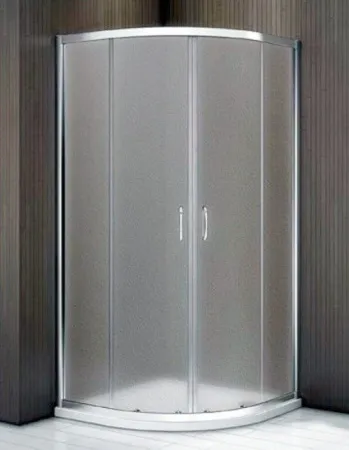 Душевой уголок Good Door Latte R -80-G-WE, 80 х 80 х 185 см, стекло матовое Грейп, белый, ЛА00015