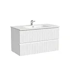 Тумба под раковину Sancos Snob R SNR90W, 90 см подвесная, Bianco