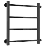 Полотенцесушитель водяной Стилье Версия-КБ, 50/50, 500x500, цвет черный, 17630-5050