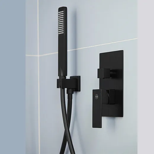 Душевая система скрытого монтажа Armatura Logon Black 5139-501-81 черный