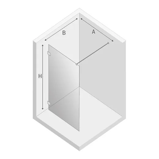 Душевая перегородка walk-in New Trendy EVENTA 70x200 (var 1)