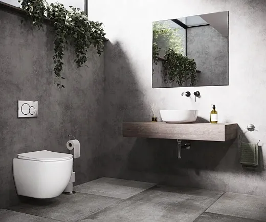 Подвесной унитаз Ceramicanova Mia Rimless с ультра-тонким сиденьем с микролифтом, безободковый, сантехфарфор, CN1805