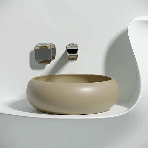 Умывальник Ceramicanova Element CN6050MC 36см сантехфарфор капучино матовый, CN6050MC