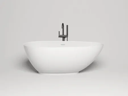 Ванна Salini Paola 101512SMF, 172 х 82 см, из искусственного камня S-Stone, цвет белый матовый, RAL полностью
