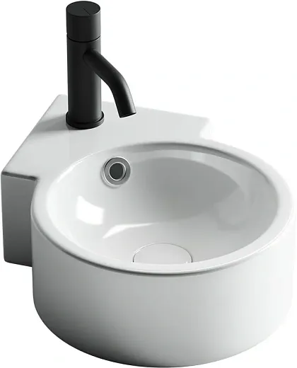 Умывальник Ceramicanova Element CN5019 31х41х12.5см угловой с переливом, CN5019