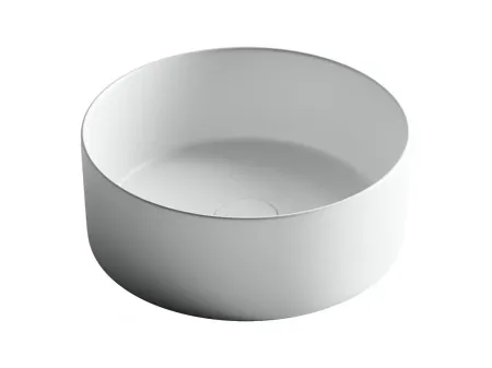 Раковина Ceramicanova Element CN6032MW 35.8 x 35.8 x 13.7 см, накладная, круглая, без перелива, сантехфарфор