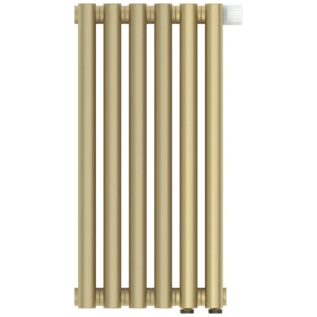 Радиатор отопления Сунержа Эстет-11 EU50, 6 секций, нижнее подключение, цвет матовая шампань, 022-0312-5006