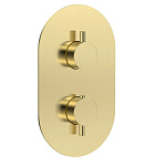 Смеситель для душа AQUAme Siena AQM8806BG брашированное золото термостатический