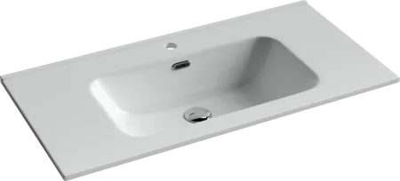Раковина Ceramicanova Element CN7002 91 x 46.5 x 18 см, накладная, прямоугольная, с переливом, сантехфарфор