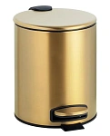 Корзина для мусора Bemeta Sablo 160315010, 5 л, золото матовое