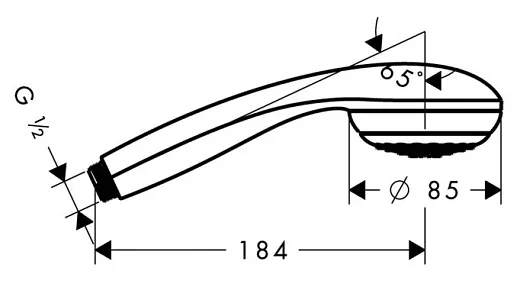 Душевая лейка Hansgrohe Crometta 85 1jet 28585000