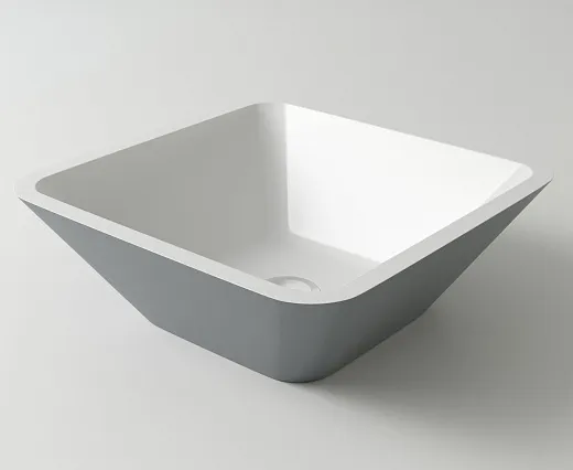 Умывальник Holbi Saturn 43х43см из Solid Surface, 1.02.004.11.1.3.1