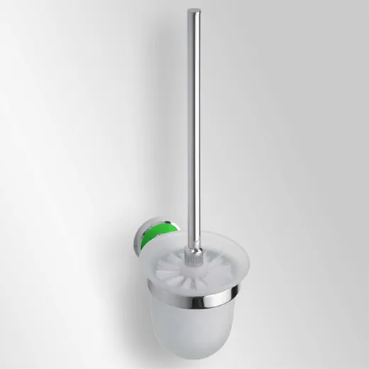 Ершик Bemeta Trend-i 104113018a 9.5 x 14 x 36 см, хром, зеленый