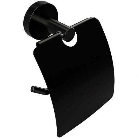 Держатель туалетной бумаги Bemeta Graphit 156112012 с крышкой, антрацит матовый