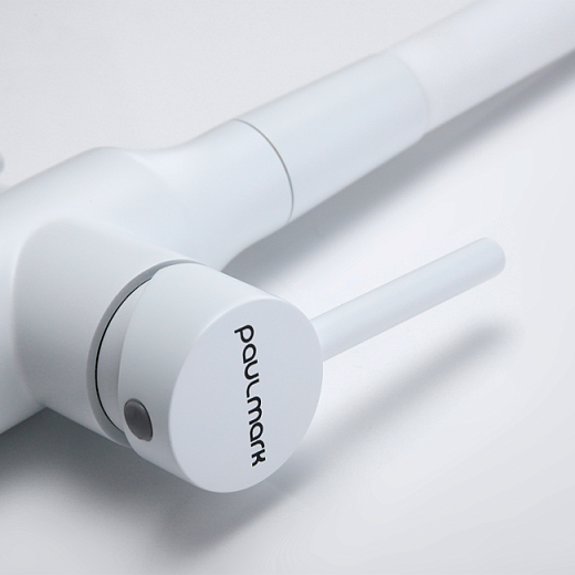 Смеситель PAULMARK SALIX Sa213419-431, (белый/белый матовый)