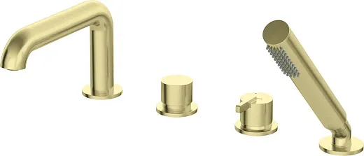 Смеситель для ванны Deante Silia Gold Br BQS_R14M врезной брашированное золото