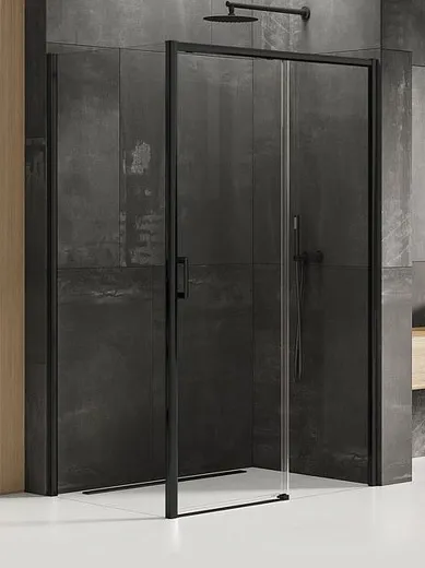 Душевой уголок New Trendy PRIME BLACK (L) 130x80x200 (var 2)